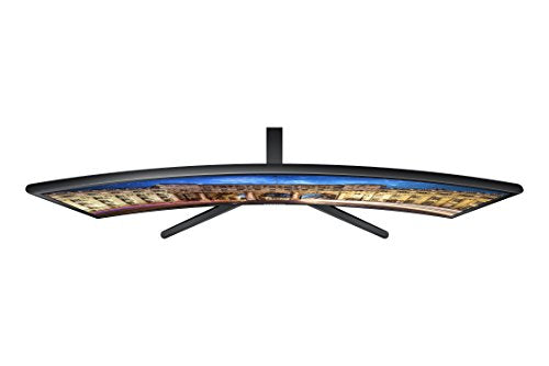 SAMSUNG 27" CF39 Series FHD 1080p Curved Computer Monitor, Ultra Slim Design, AMD FreeSync, 4ms response, HDMI, DisplayPort, VESA Compatible, Wide Viewing Angle, LC27F398FWNXZA, Black