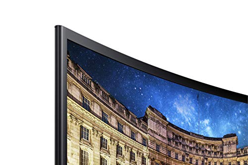 SAMSUNG 27" CF39 Series FHD 1080p Curved Computer Monitor, Ultra Slim Design, AMD FreeSync, 4ms response, HDMI, DisplayPort, VESA Compatible, Wide Viewing Angle, LC27F398FWNXZA, Black