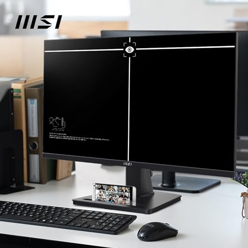 MSI PRO MP251 24.5-inch IPS 1920 x 1080 (FHD) Computer Monitor, 100Hz, Adaptive-Synch, HDMI, VGA Port, VESA Mountable, Tilt, Speaker, 1ms, Black